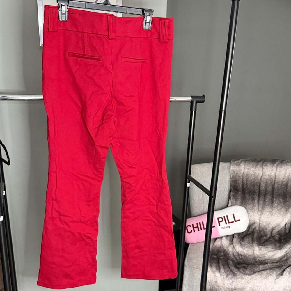 Torrid Vibrant Red Flare Pants size 10 short - Picture 2 of 3